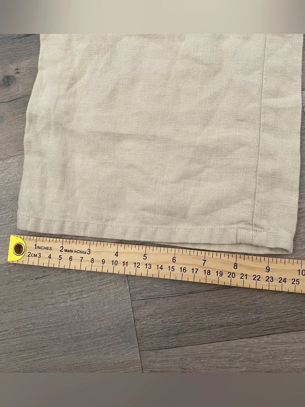 Vintage Banana Republic Cream 100% Linen Drawstring Pants Size 0